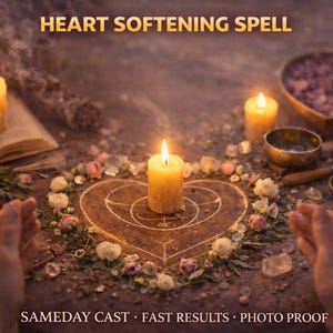 Hechizo para ablandar el corazón / Apertura emocional / Ritual para disolver defensas, aliviar la tensión y fomentar una conexión cálida