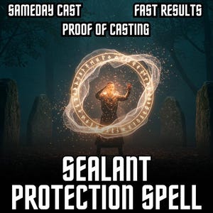 SELLADOR DE PROTECCIÓN EXTREMAMENTE FUERTE Hechizo / Escudo Espiritual / Defensa de Aura / Bloqueador de Maleficios / Protección Divina / Eliminación de Maldiciones