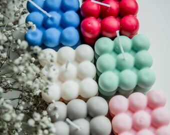 Bubble Candle, Cube Candle, Candle, Decorative Candle, Home Decor, Soy wax candle, Wedding gift