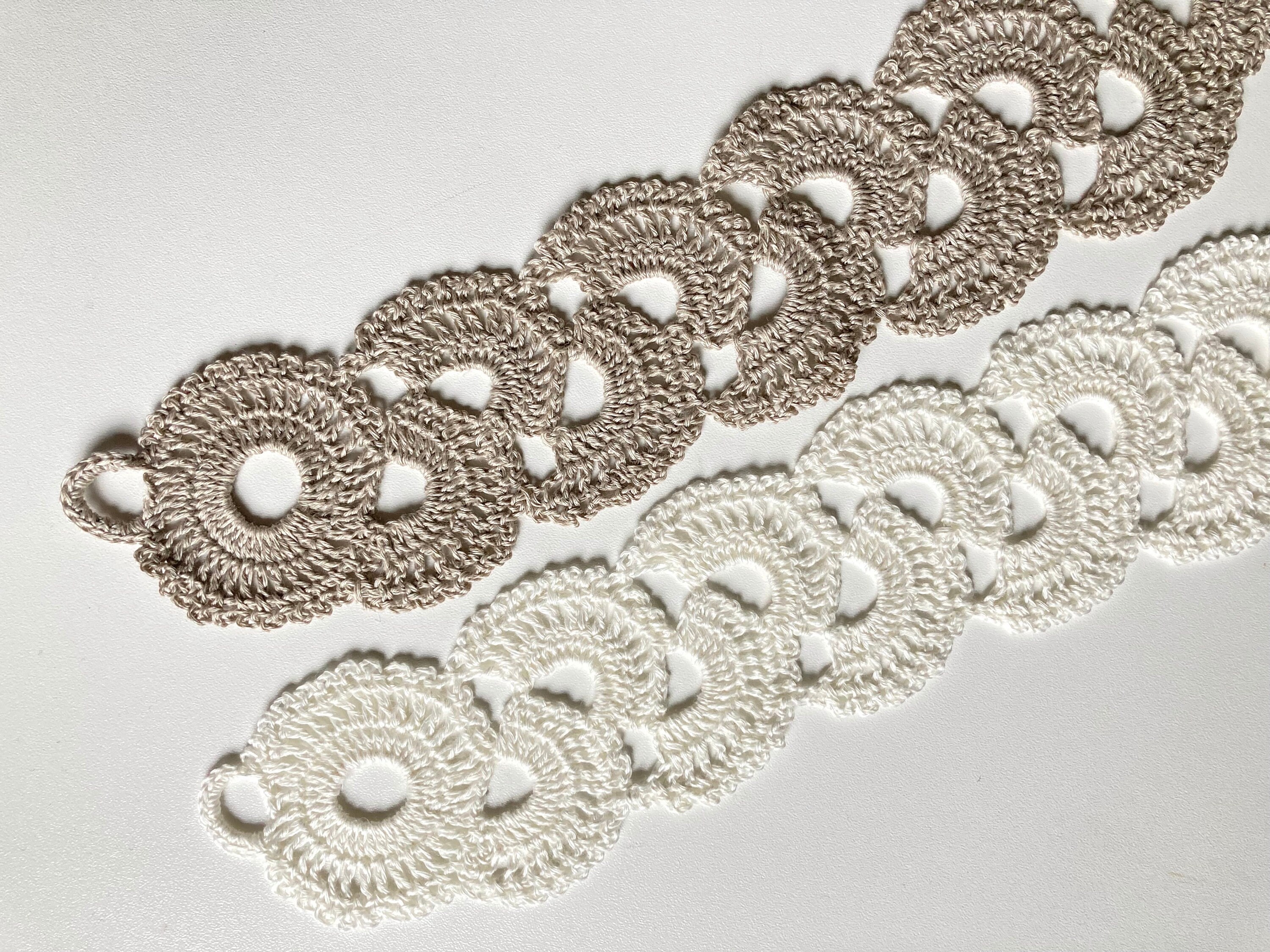 Vintage Ecru Crochet Lace Belt Bridal Sash Boho Size 30-36 Cream Boho Crochet Belt - Etsy main image 4