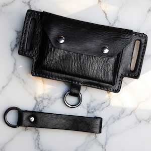 Reisegürteltasche für Herren - Lederautoschlüsselbrieftasche und Gürteltasche für Reisende, sicherer Schnappverschluss-Organizer