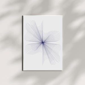 Cosmic Radiance – Modern Abstract Line Art Print
