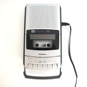 vintage 1990s CASSETTE player and recorder // plug in, or battery operated -- TESTED and in great condition -- FREE shipping U.S.A.