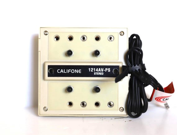 vintage CALIFONE headphones JACKBOX 4 output individual volume each - Tested and working great!