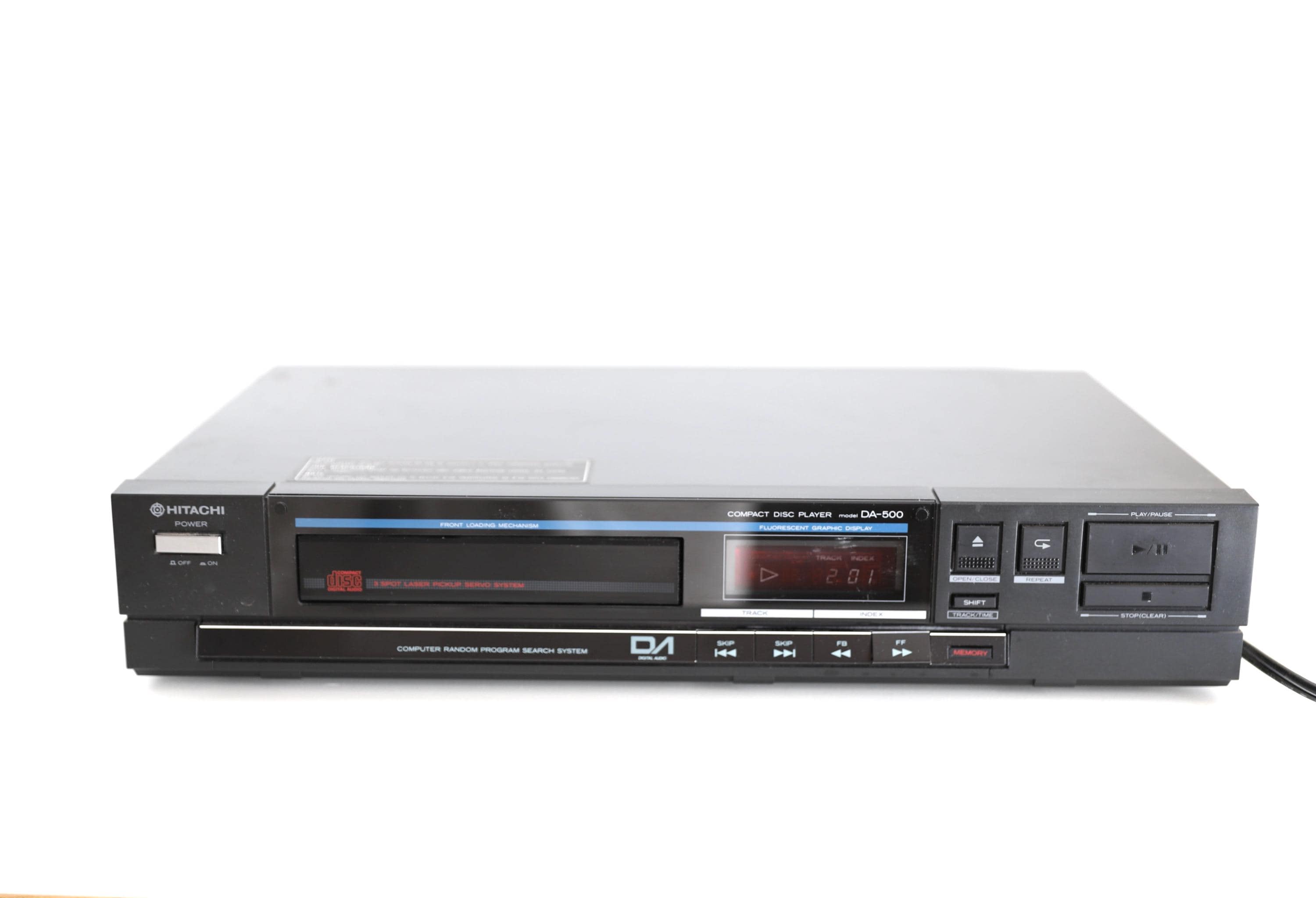 vintage sony style HITACHI brand DA-500, 1980s vintage C.D. Home Stereo Audio component -- Will plug into any home system - TESTED & working