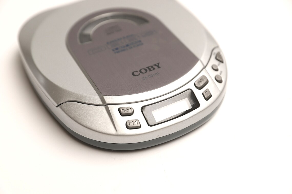 Vintage COBY Sony Style Mp3 DISCMAN Late 90s CD Player Silver Etsy