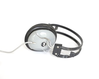 vintage 60s 70s STEREO headphones old school vintage school headphones, great sound!