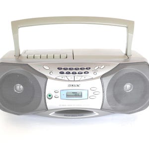 vintage 1990s SONY boombox CASSETTE tape am/fm radio CD compact disc player -- tested &working - free ship in the U.S.A!
