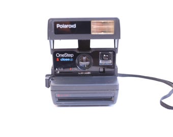 vintage POLAROID camera 1980s SUN 600s series Black & Gray tested and in good condition -- vintage camera -- FREE shipping in the U.S.A.