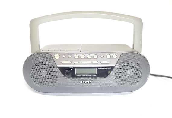 Vintage 1990s SONY Boombox CASSETTE Tape Am/fm Radio CD Compact