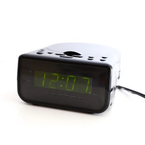 vintage sony style MAGNAVOX brand black CD compact disc player and STEREO fm/am alarm clock late 90s y2k am/fm radio -Free ship U.S.A.