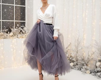 Tulle skirt for women, Custom tulle skirt, Maxi tulle skirt, Floor length tulle tutu skirt, Long tulle fairy skirt, Fluffy tulle skirt