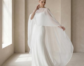 Bridal Ivory Shoulder Cape, Wedding Shoulder Cape, Bridal Capelet, Sheer Bridal Cape, Bridal Cape Overlay,Wedding Dress Cape,Bridal Cover Up
