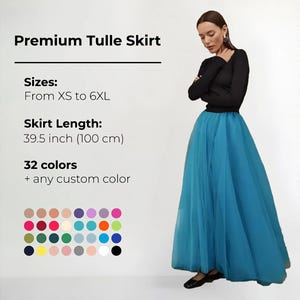 Aquamarin-Rock, blauer Tüllrock, grün-blauer Rock, Erwachsener Tutu-Rock, Midi-Tütü-Rock, Brautjungfern-Tütu, Brautjungfern-Rock