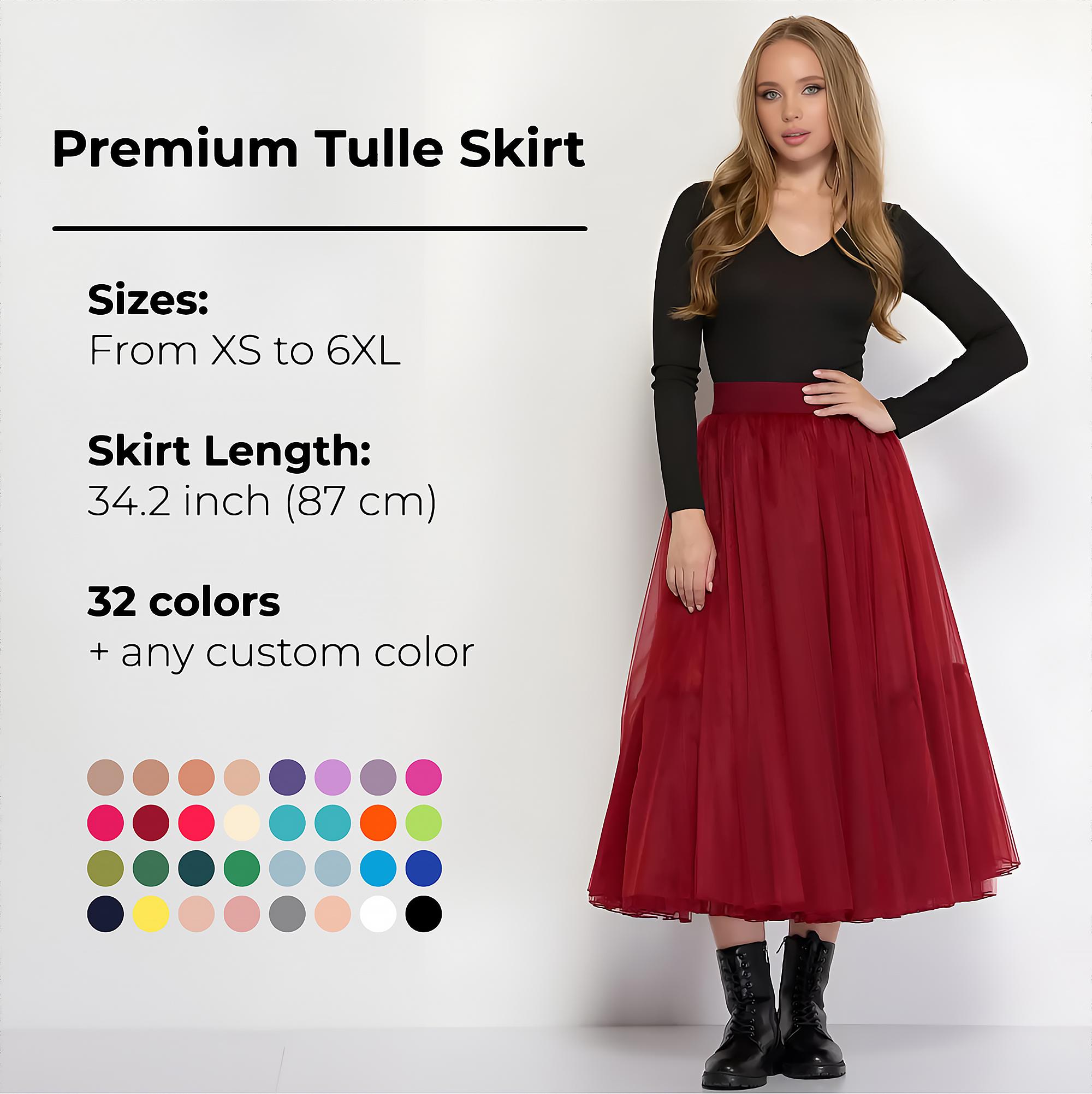Red Tulle Skirt Canada