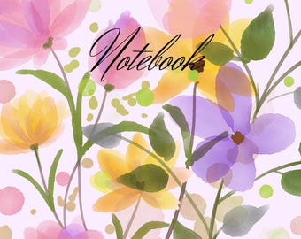 Notitieboek met spiraalbloemen