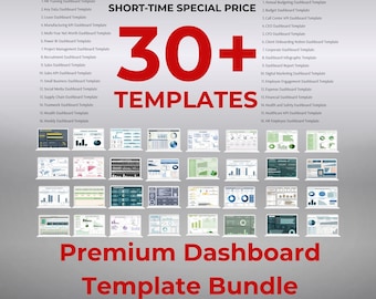 Dashboard Template Bundle — 32 Google Sheets and Power BI Dashboards