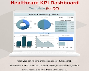 Clinic Metrics Dashboard for Google Sheets — Patient & Financial Performance Tracker