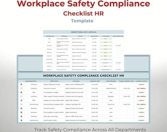 Workplace Safety Compliance Checklist | Google Sheets HR Tracker
