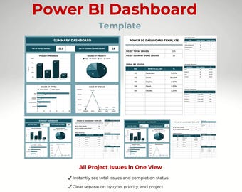 Power BI Style Dashboard for Google Sheets — Analytics Report & Data Visualization Tool