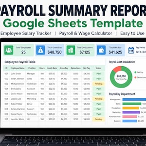 Sales Report Google Sheets Template | Revenue Tracker | Sales Dashboard | CRM Analysis