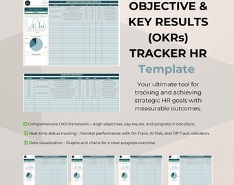 Dashboard di monitoraggio OKR per Fogli Google: pianificatore di obiettivi e gestore dei progressi