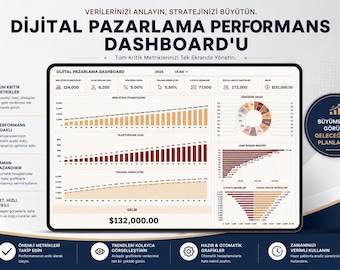 CEO Dashboard Template for Google Sheets, Executive Business KPI Tracker, Financial Management Spreadsheet, Professional Performance Metrics