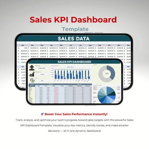 Sales KPI Dashboard Template: Google Sheets Sales Tracker