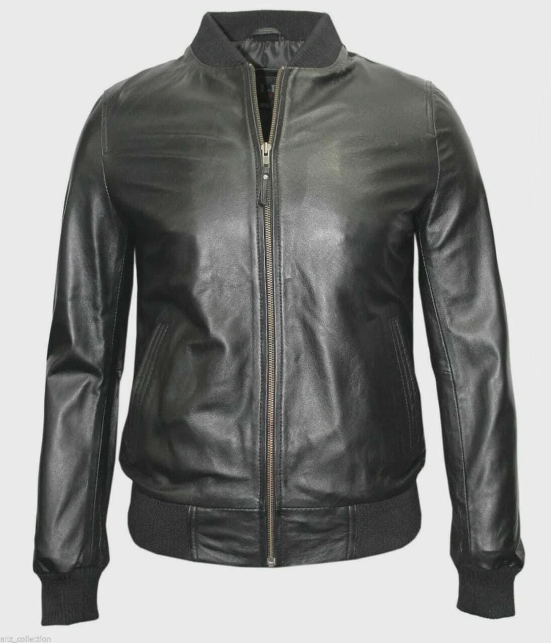 Men's Bomber Style Bike Rider Jacket - Real Leather Casual Jacket - Etsy