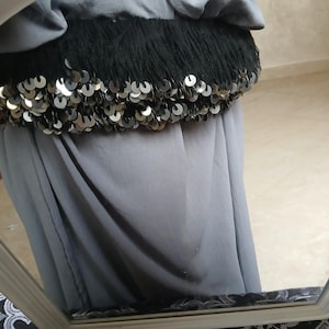Mouzoune Moroccan dance- Handmade Moroccan Waist Belt For Dance and Fitness- Sequin, Weighted- Berber Mouzoune belt - Mozone chaabi Morocco