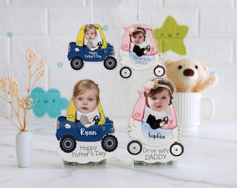 Regalo para abuelos, cabezón infantil con cara de niño, papá, conducción segura, regalo para el Día del Padre, regalo para papá primerizo, accesorios personalizados para el coche, regalos de cumpleaños para papá.