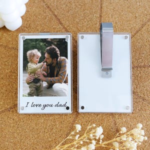 Photo Car Visor Clip for Dad, Drive Safe Dad Gift, Personalized Drive Safe Visor Photo Frame, Drive Safe Reminder, Sun Visor Clip Gifts 2025
