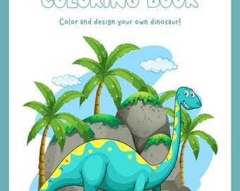 Kleurboek dinosaurus voor kinderen