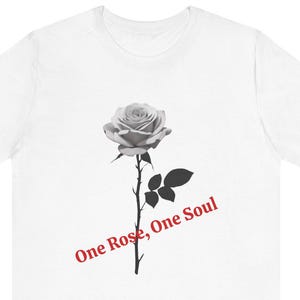 Rose Print T-Shirt, Flower Graphic Tee, Nature Lover Gift, Botanical Shirt, Floral Top
