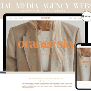 Showit Website Template: Marketing Agency, Virtual Assistant, Designer