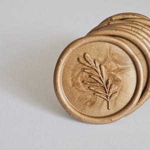 Olive Wax Seal Stickers, Wedding Invitations Wax Seals, Botanical Wax Seal Stickers, Self-Adhesive Wax Seals for Wedding Invitations