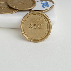 Custom Wax Seal Stickers, Personalized Initials Wax Seals, Monogram Wax Seal Stickers, Self-Adhesive Wax Seals for Wedding Invitations