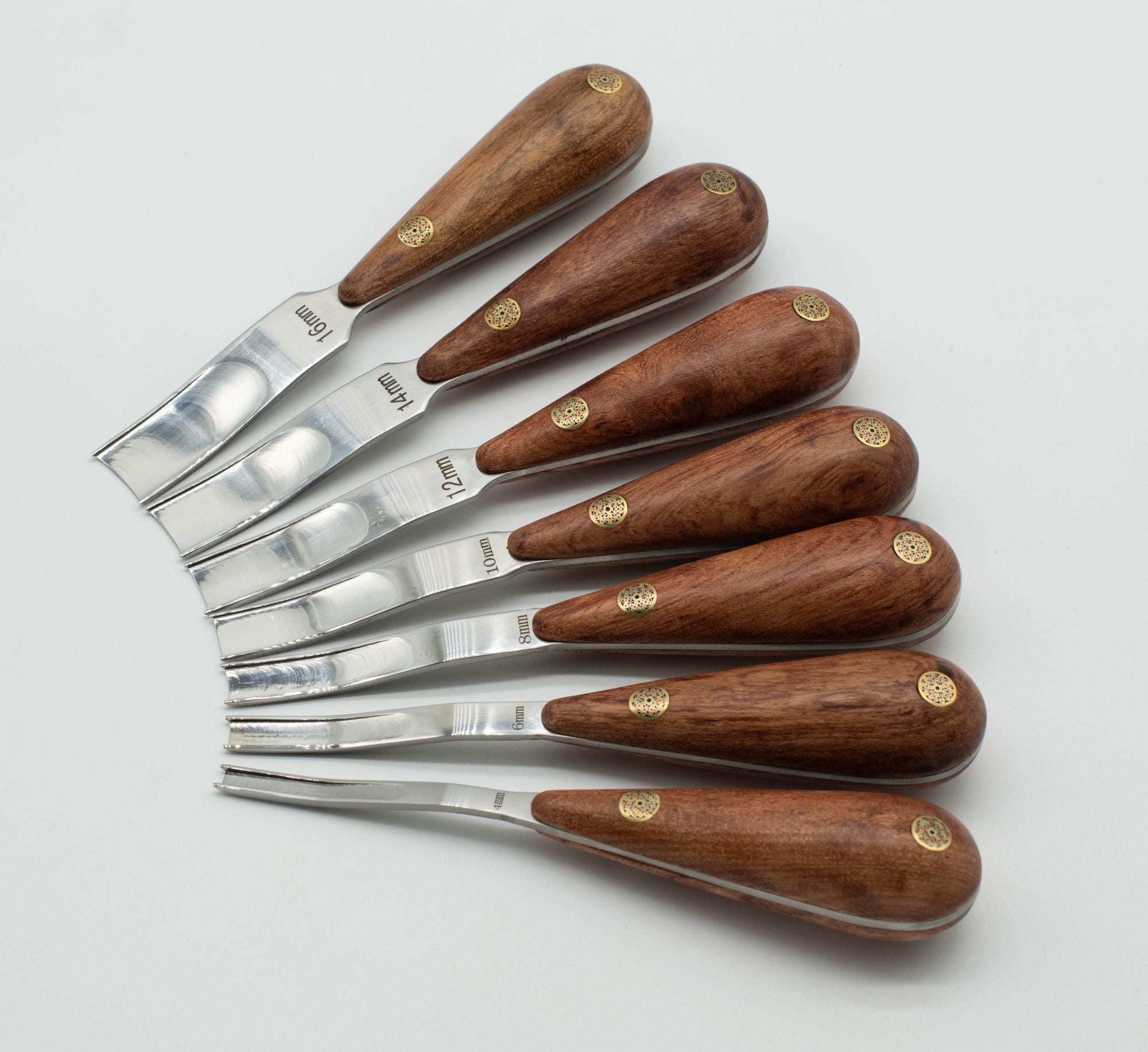 Verstelbare lederen Edger Creaser houten handvat roestvrij staal professionele randpers schilmes voor DIY lederen handwerk 0.5mm