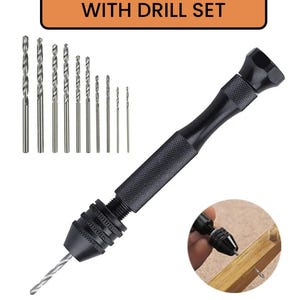 Mini hand drill, manual drill set, jewelry drill tool, micro drill for crafts, DIY hand drill ,precision drill kit, model making tools