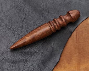 Leathercraft legno bordo Slicker, tondo Multi formato Brunitore per cuoio - Italia