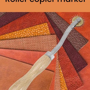 Seam Marker Wheel, Leather Seam Marker Wheel, Lance sewing tracer wheel pattern, Pattern Tracing Wheel, Wood Handled Sewing Pattern Marker
