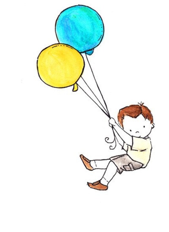 Items similar to Balloon Boy 8x10 Archival Print on Etsy
