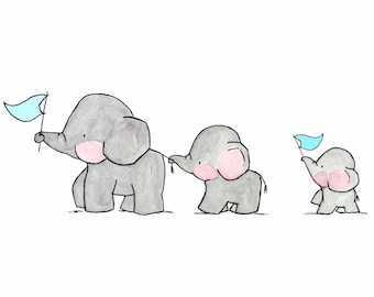 Elephants on Parade -- Archival Print