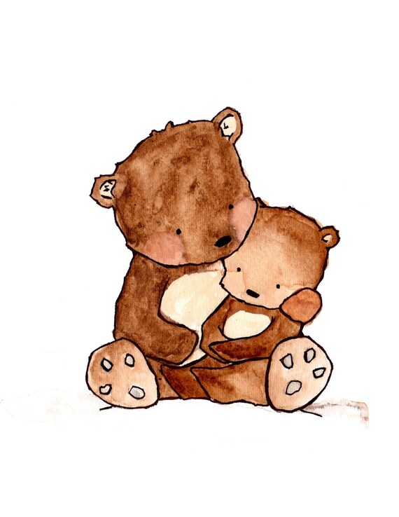 Items similar to Us -- archival print, Baby nursery print, childrens ...