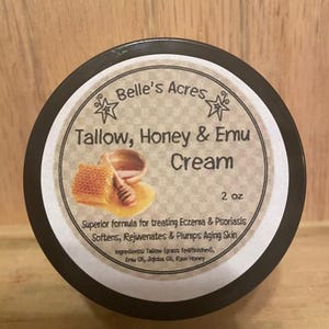 Grass fed Tallow Emu & Honey  Cream