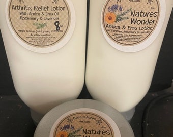 Arthritis Wonder Arnica & Emu Lotion and Salve NEW LABEL