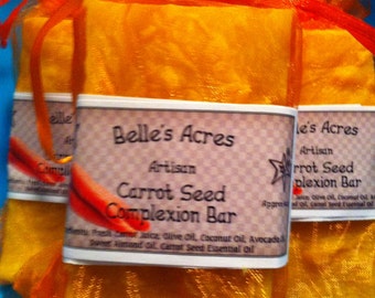 Carrot Seed Complexion Bar made with All Natural Ingredients