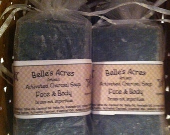 Activated Charcoal Face and Body Acne Bar Tea Tree Oil