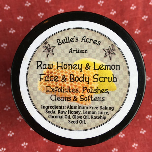 Raw Honey & Lemon Face and Body Scrub