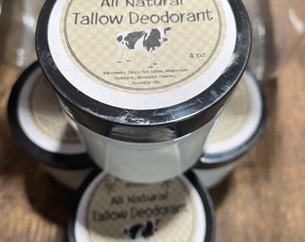 Grass fed Tallow All Natural Deodorant
